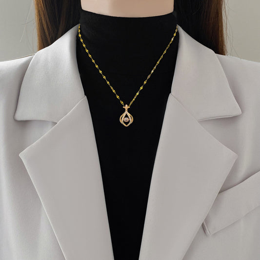 Kalung Wanita Merek VALLEY Desain Korea Bahan Titanium Premium Anti Luntur Aksesoris Fashion Sehari-hari