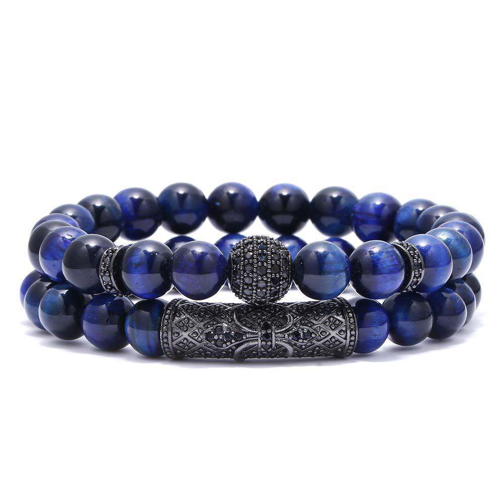 Tiger-Eye Bracelet Men's Versatile Accessories Niche High Sense Ornament Natural Stone Bracelet