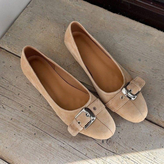 Spring Summer New Elegant Round-toe Low-cut Office Womens Shoes