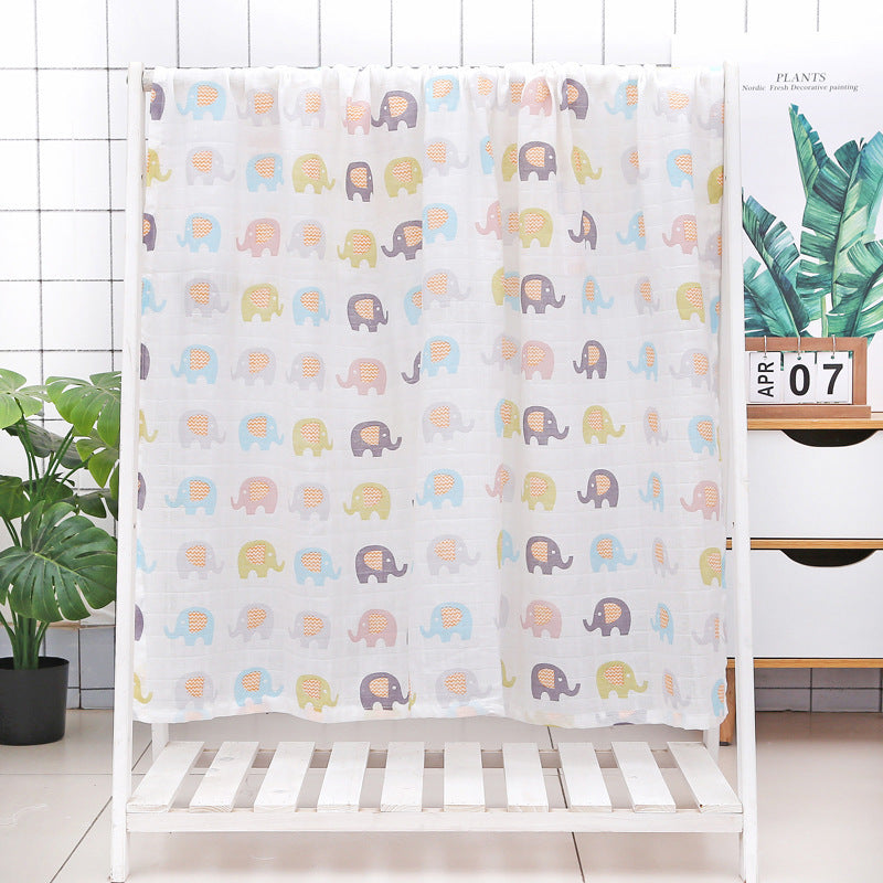 Double-layer Bamboo-cotton Baby Bath Towel Newborn Gauze