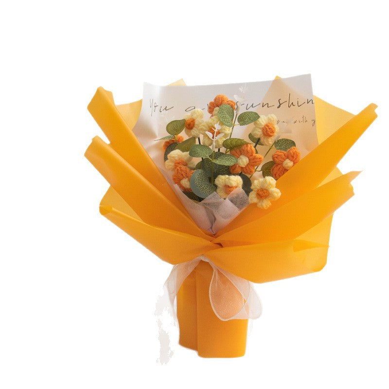 Cross-border Best-selling Hand-crocheted Yarn Bouquet
