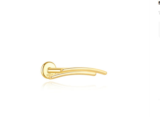 Sterling Silver Fashion Long Bar With Zircon Inlay