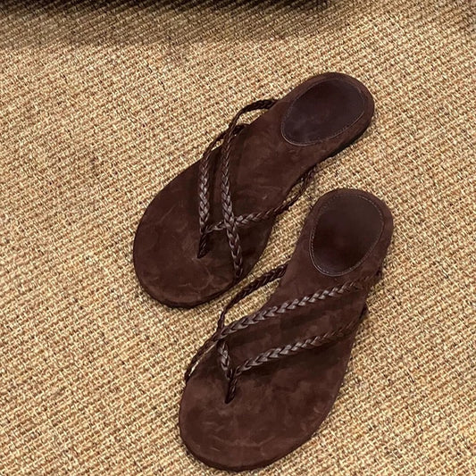 Korean-style Niche Beach Resort Flat Flip-flops