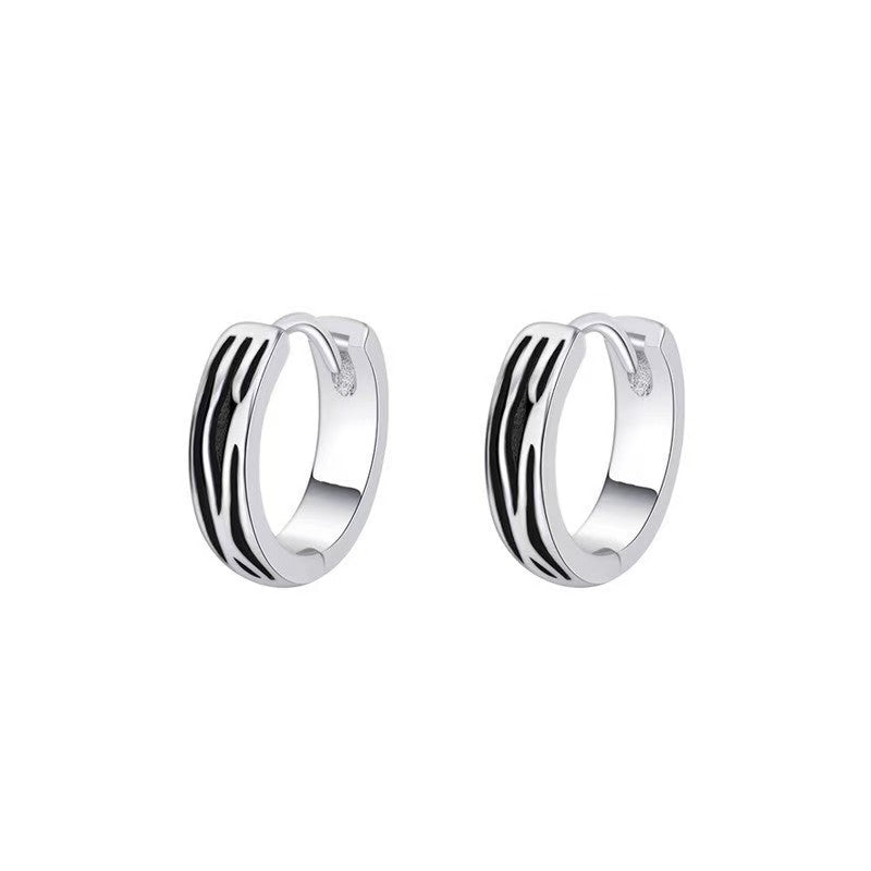 2026 Viral Trend Men Minimal Stud Earrings, Premium All-Match High-End Texture, Retro Vintage Fashion Clip Ear Ornaments For Female