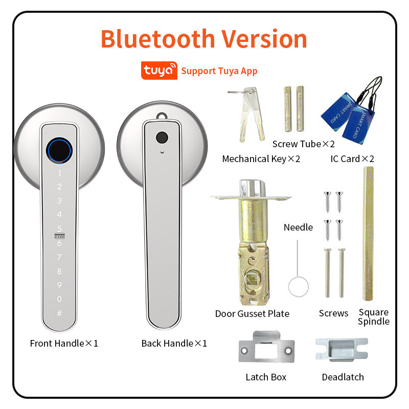 Graffiti Bluetooth Smart Door Lock For Home And Office, With Fingerprint Recognition