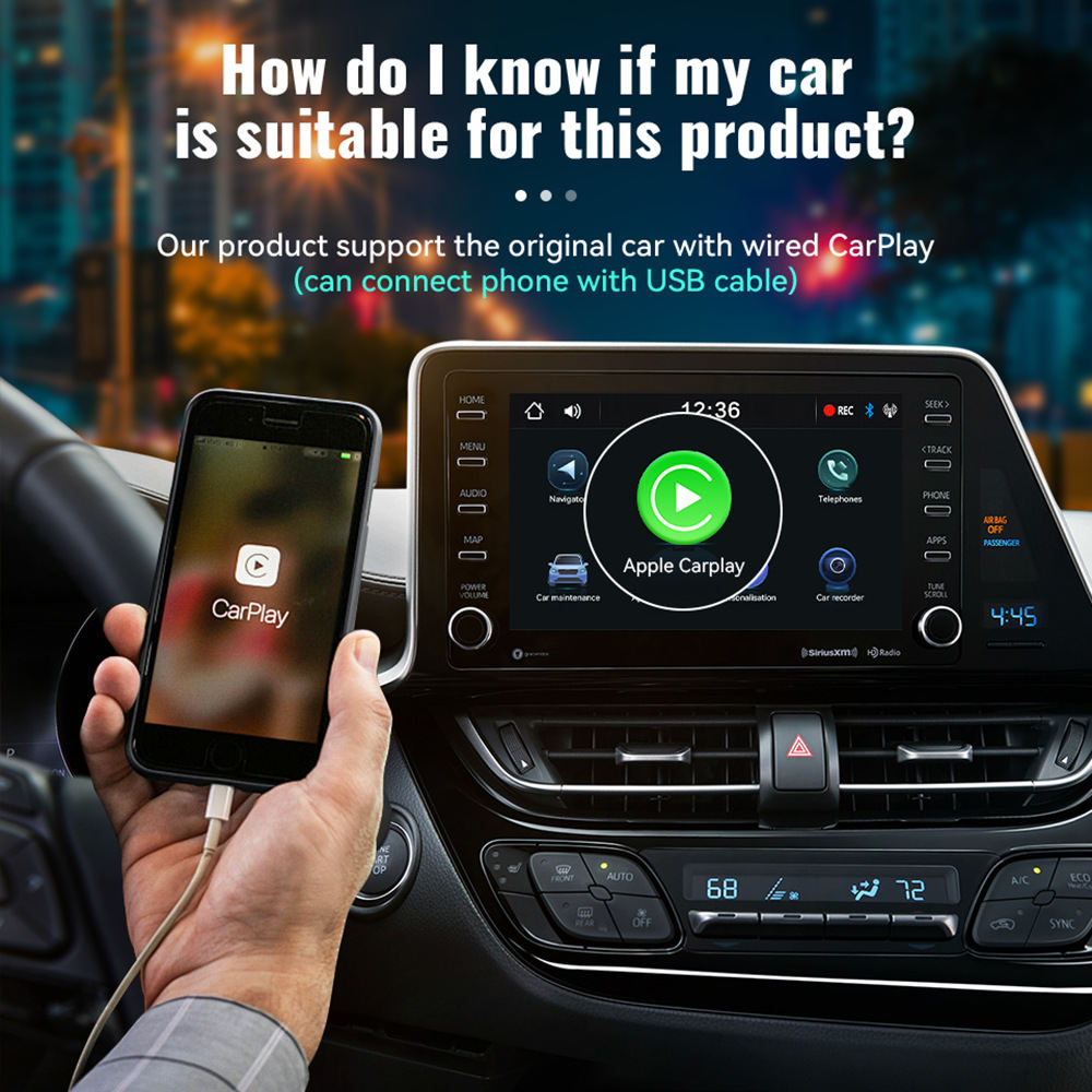 Smart In-Vehicle Wireless CarPlay Box For Aerial Views