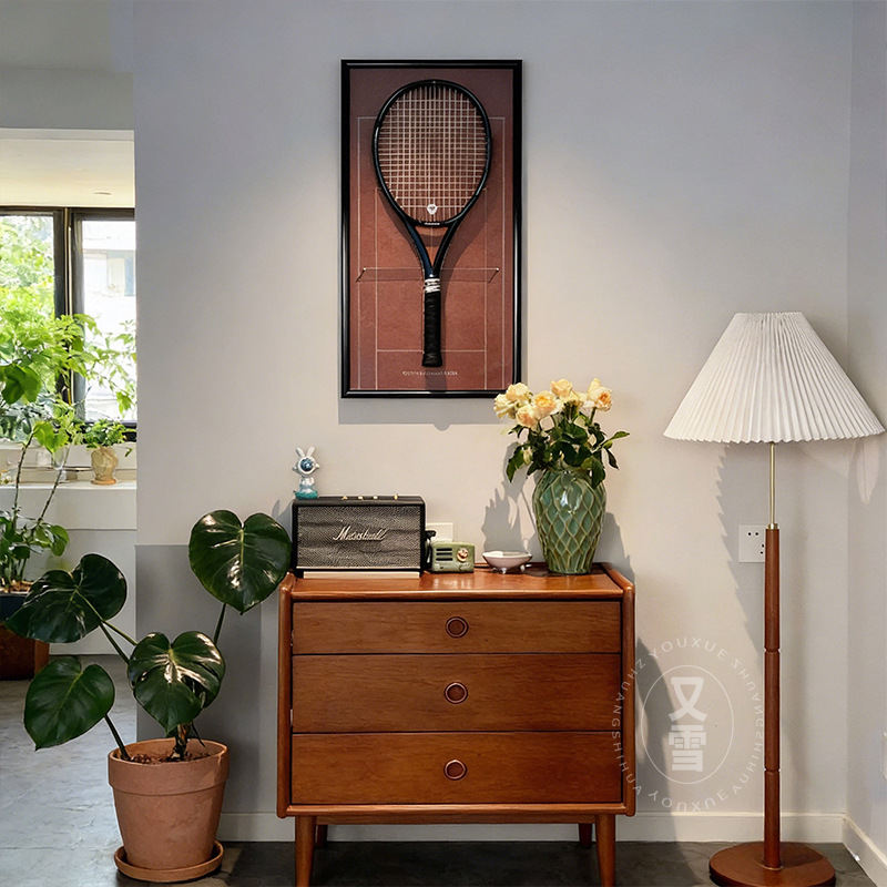 Grand Slam Tennis Racket Display Decorative Painting Storage And Collection Photo Frame