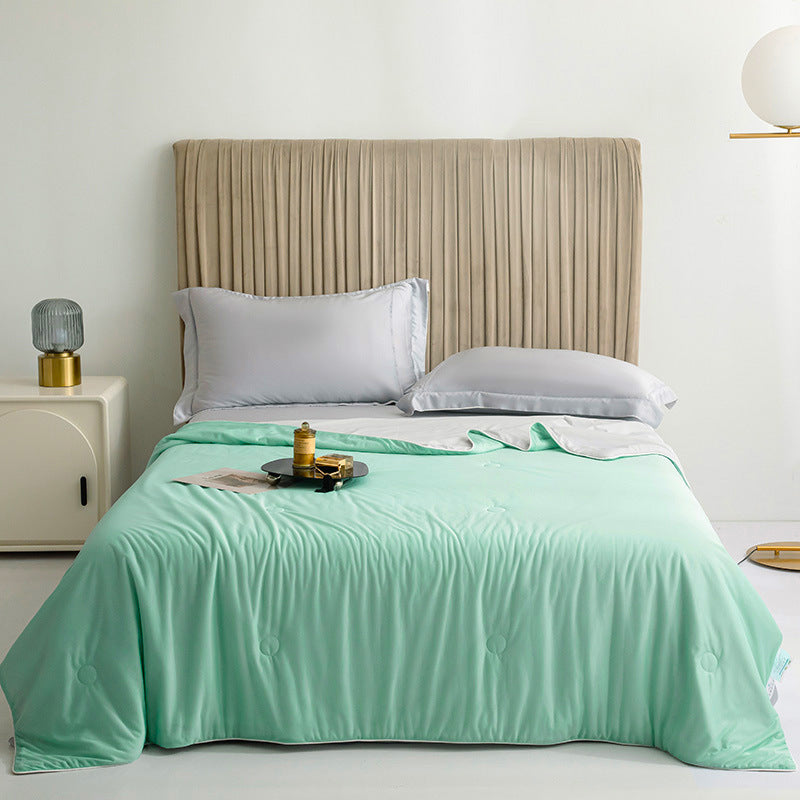 Summer Cooling Fiber Lightweight Blanket Comforter Double Side Breathable Soft