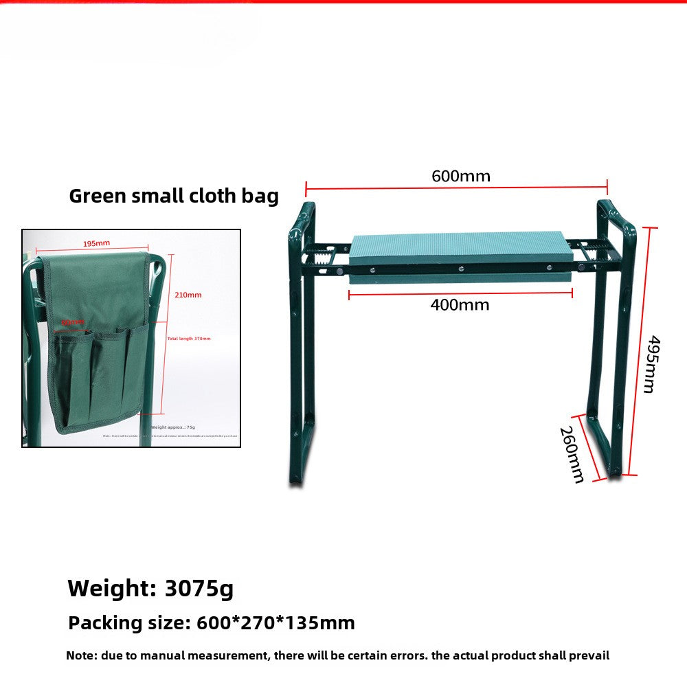 Support pan European shipping--Foldable Garden Kneeler And Seat With Tool Bag Gardening Bench EVA Foam Pad Garden Kneeler Seat Gardening Gifts For Women Men