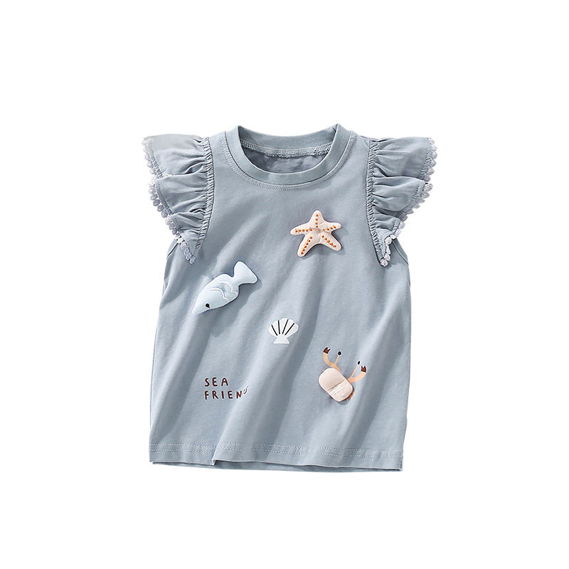 Girls T-shirt Summer New Arrival Top
