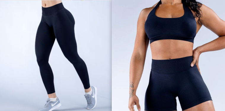 Pleating Hip Lift Low Waist Fitness Seamless Yoga Trousers