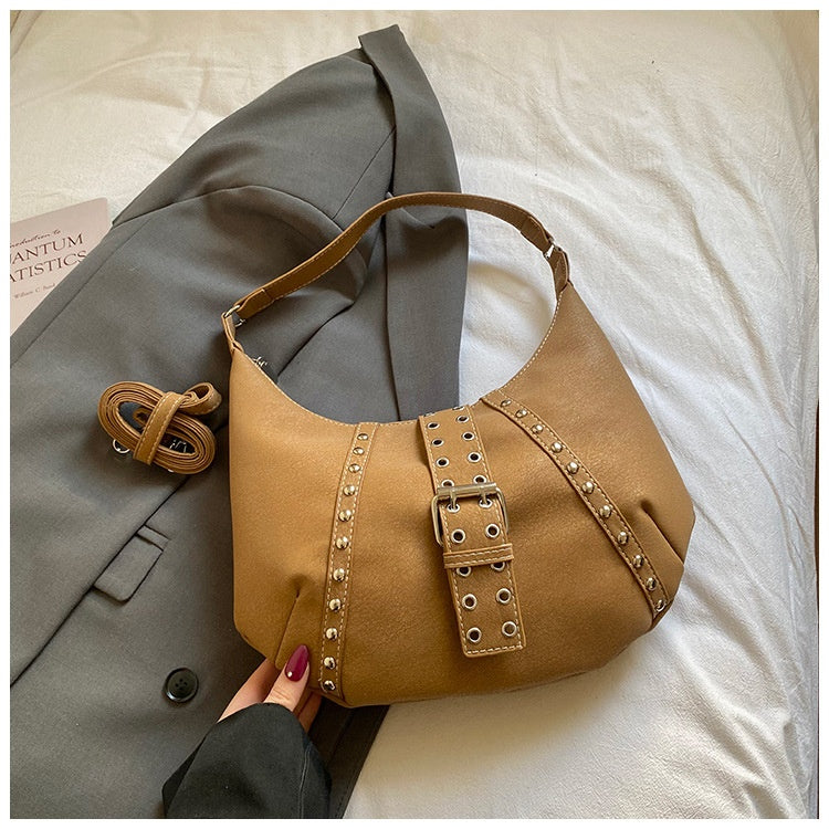 Office Worker Commute Fashion Shoulder Under-Arm Crossbody Dumpling Bag