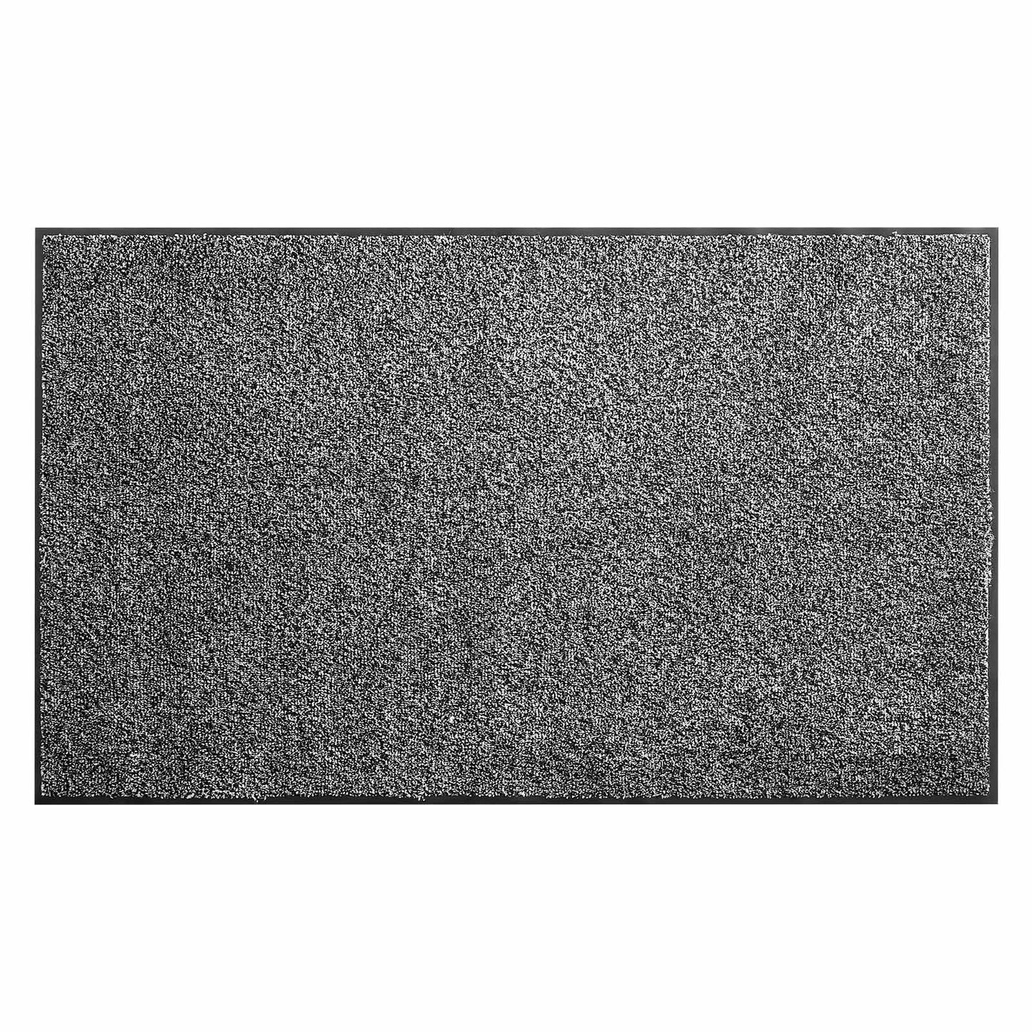 Front Door Mat, 1524 X 914 Mm Commercial Floor Mat For Indoor And Outdoor, Industrial Entrance Carpet With PVC Backing, Heavy Duty Washable Entry Rug For Hallway, Kitchen, Balcony, Garage, Grey