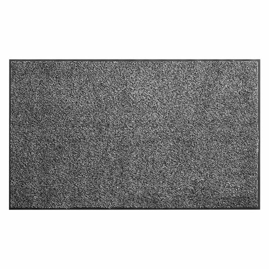 Front Door Mat, 1524 X 914 Mm Commercial Floor Mat For Indoor And Outdoor, Industrial Entrance Carpet With PVC Backing, Heavy Duty Washable Entry Rug For Hallway, Kitchen, Balcony, Garage, Grey