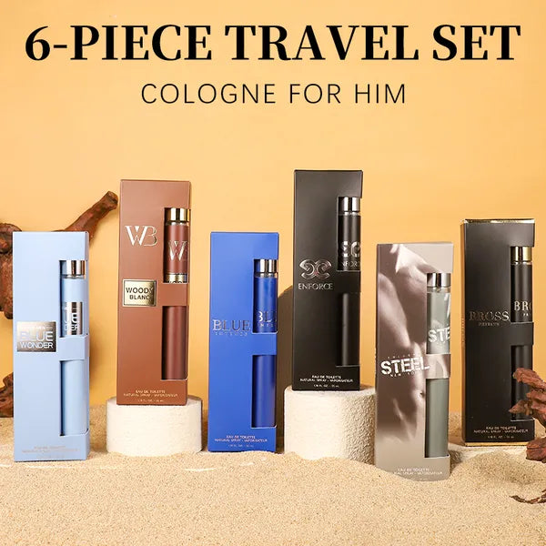 6pcs Set, 1.18fl.oz 35ml Each Bottle, Men's Eau De Toilette Spray, Long-Lasting Perfume, 6 Different Scent, Perfect For Dating, Daily Life, Parties, Gift Giving