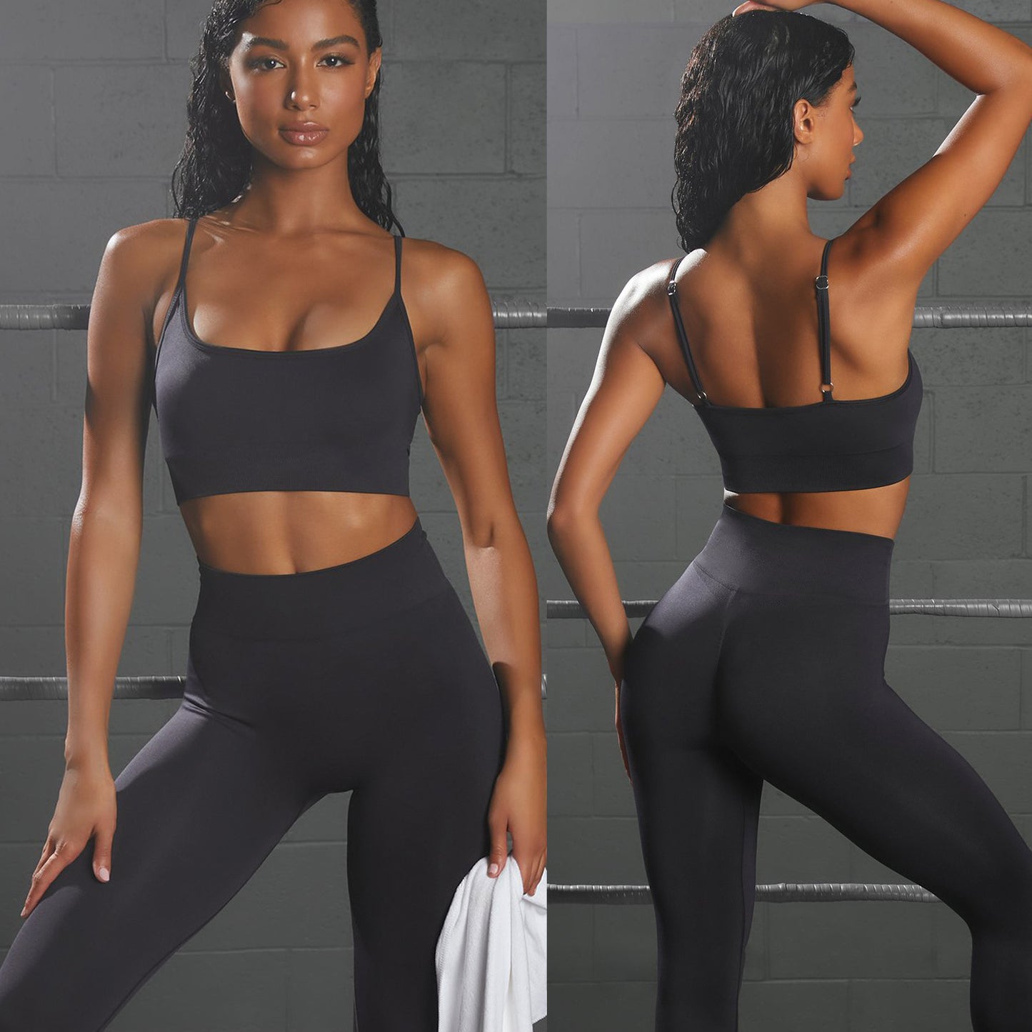 Women's Beauty Back Exercise Fitness Wear European And American High-waisted Yoga Pants