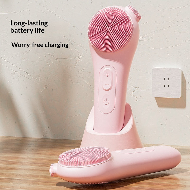 Electric Facial Cleansing Device Pore-cleansing Warm Compress Vibrating