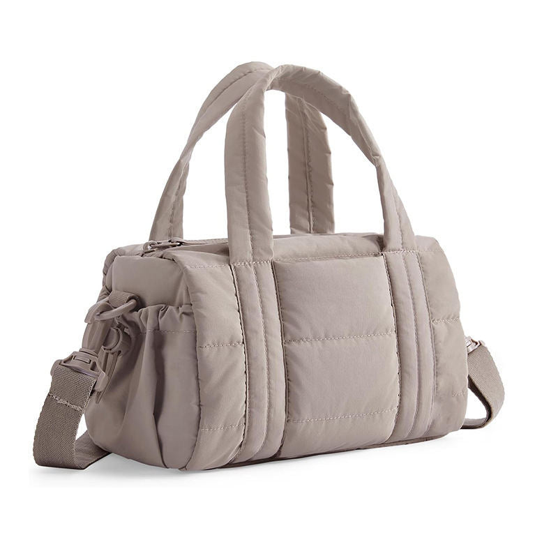 Puffed Quilted Mini Fitness Bag With Detachable Shoulder Strap