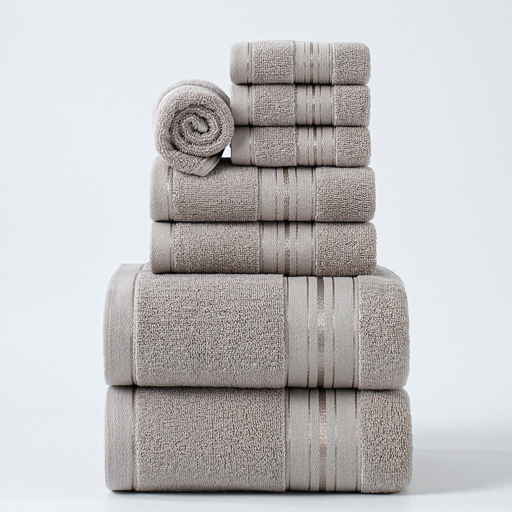 Pure Cotton Bath Towels For Home Use  Absorbent Towel Set For Adults