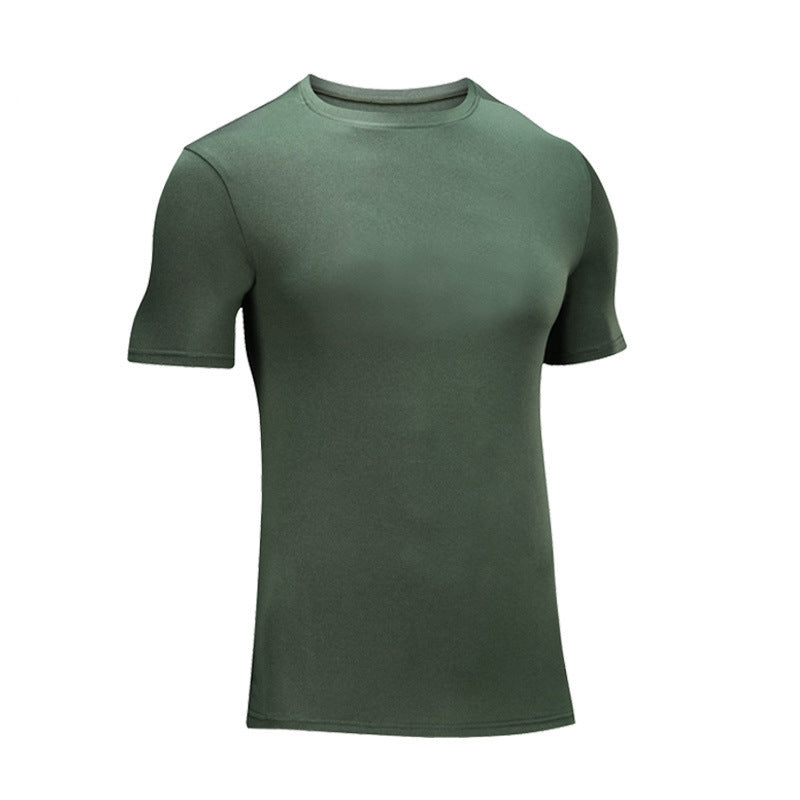Men's Short-Sleeve T-Shirt Loose-Fit Quick-Drying Fitness Top
