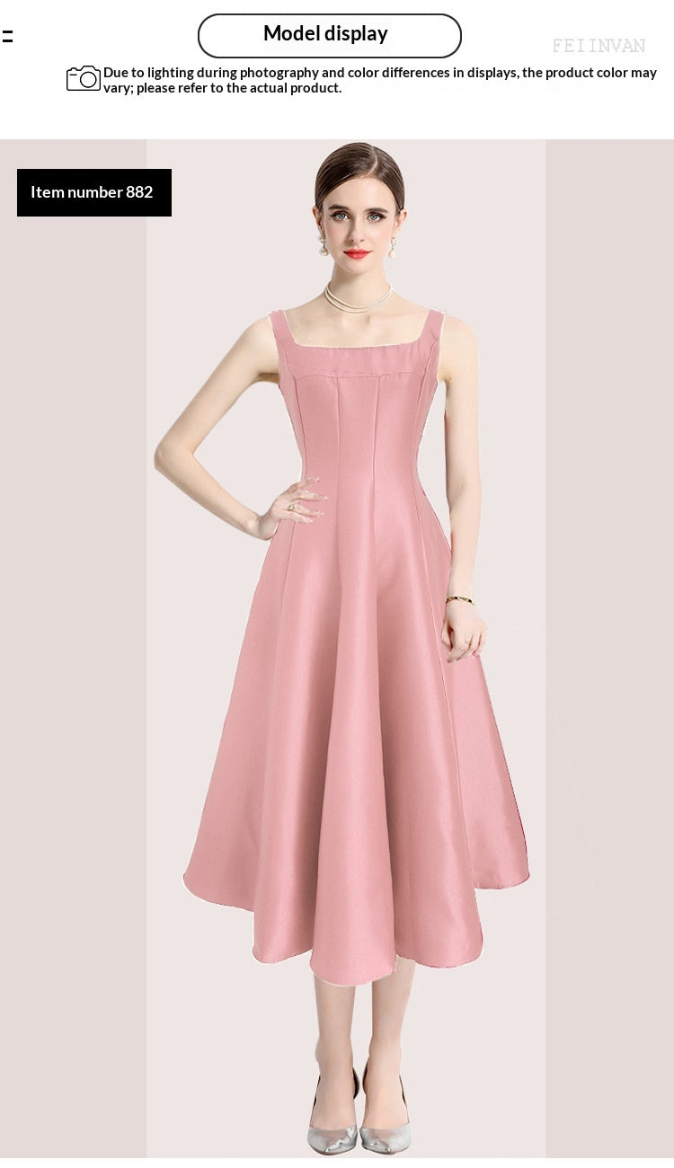 Womens Fashion Sexy Vintage Strap Dress