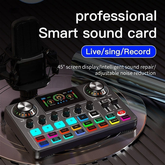 Mixing Console Computer Recording Singing Noise Reduction With