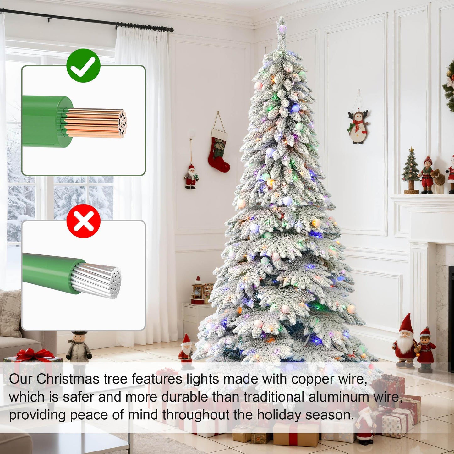 Illuminated Christmas Tree For Home Living Room Festive Decoration, Christmas Gifts And Ornaments, Perfect For Christmas Scene Setup