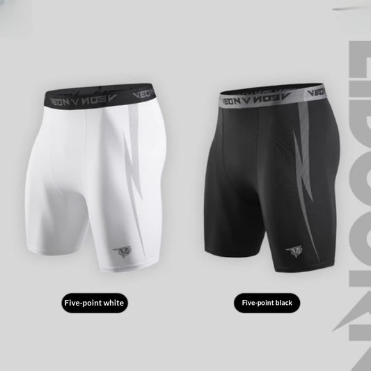 Men's Tight Basketball Training Fitness High-Elastic Sports Pants