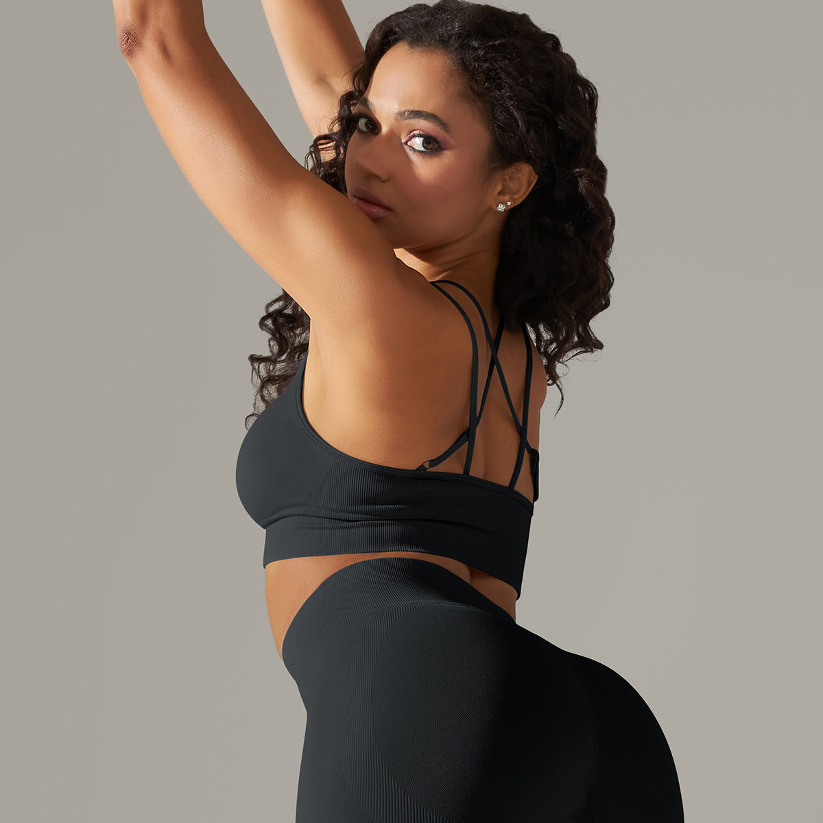 Seamless Knitted Beauty Back Yoga Clothes Running Workout Bra