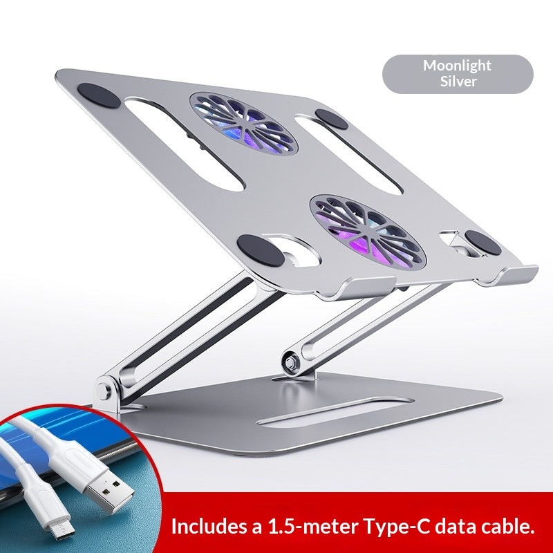 Double-layer Foldable Storage Metal Aluminum Alloy Cooling Stand