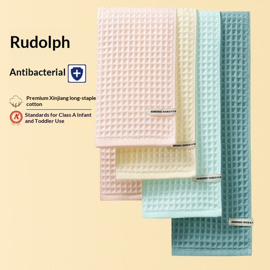 Class A Rudolf Antibacterial Pure Cotton Towel Bath Towel Waffle Weave