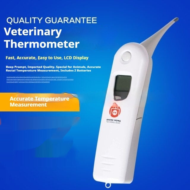 Veterinary Electronic Thermometer, Pig Electronic Thermometer, Pet Electronic Thermometer, Animal Rectal Thermometer, Dog And Cat