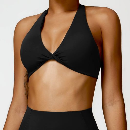 Breathable Halter Beauty Back Yoga Bra Tight