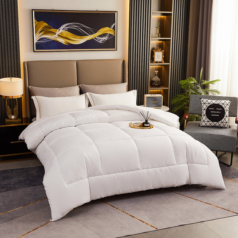 Pure White Hotel Comforters Four-season Duvet Inserts Summer Cooling Quilts Guesthouse And Hotel Cotton Quilts