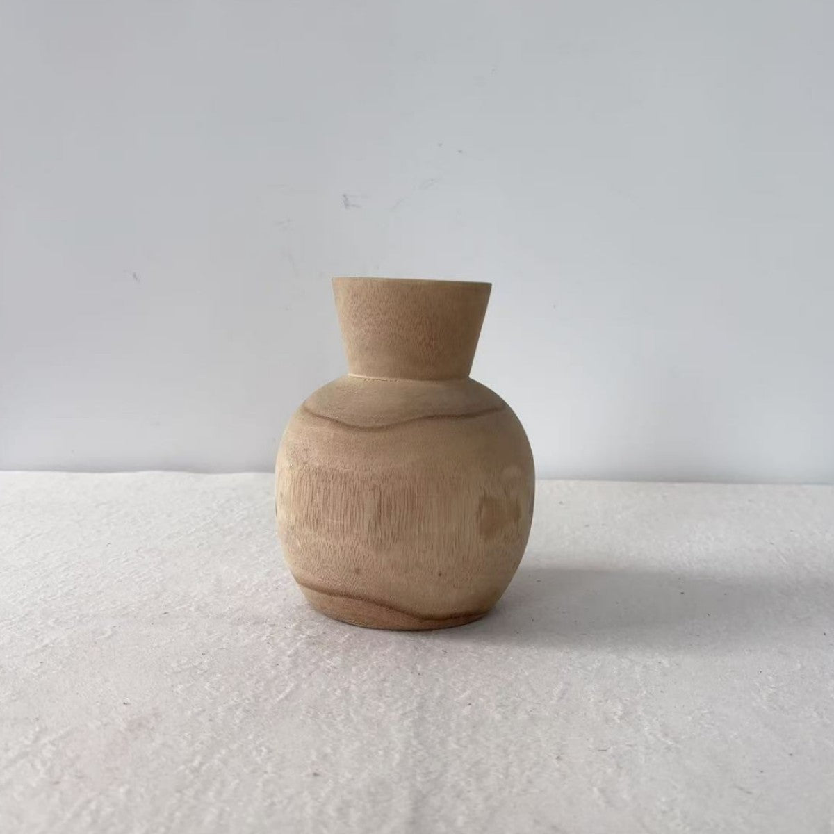 Minimalist Wooden Vase Creative Home Decor Piece
