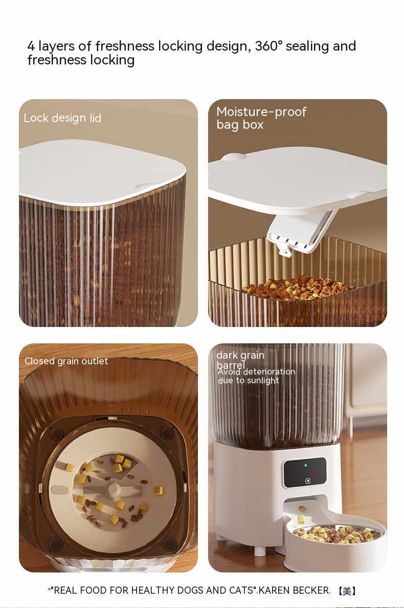 Automatic Pet Feeder Cat Intelligent Remote Control Cat Food Dog Food Timing Quantitative Video Monitoring Pet Feeding Machine