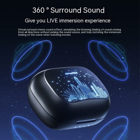 AWEI T53ANC Active Noise Reduction ENC Noise Reduction True Wireless Tws Bluetooth Headset
