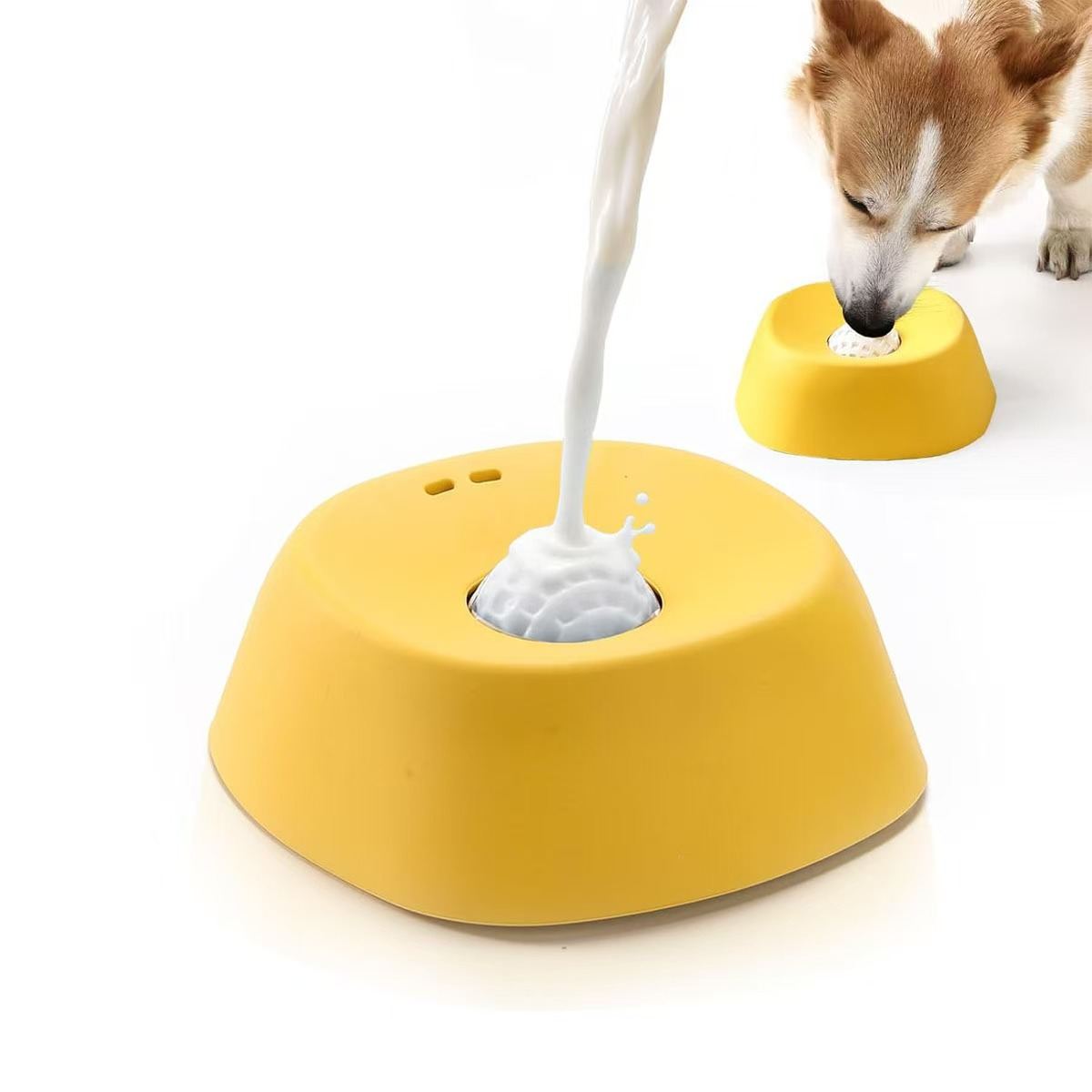Pet Liquid Non-Slip Bone Broth Dog Licking Bowl
