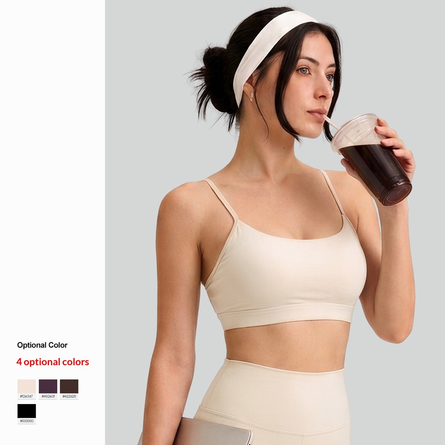 Women's Yoga Sports Fitness Bra With Thin Straps, High Impact Shockproof, Anti-Sagging & Back Beautifying Followed Stores