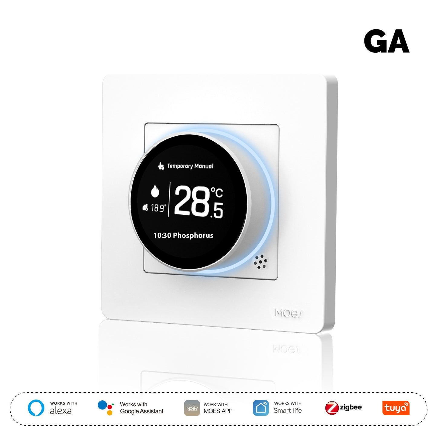 Smart Home Knob Underfloor Heating Temperature Controller Remote Timing Energy Saving