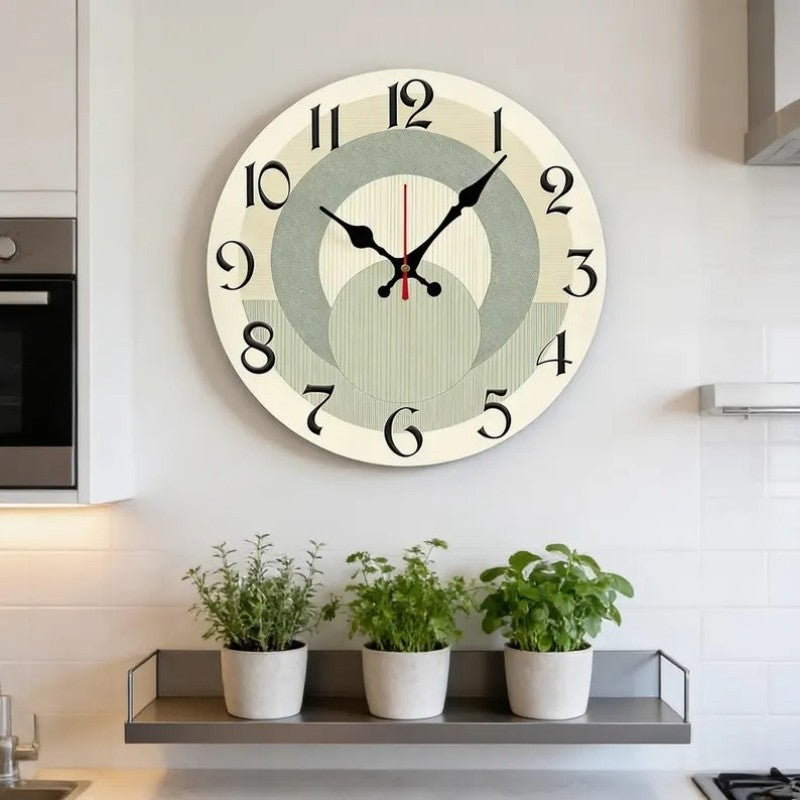 Cross-border New Product Wooden Wall-mounted Clock