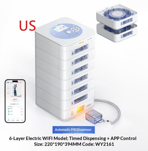 Ideerfit Smart Pill Dispenser With Timed Medication Reminders