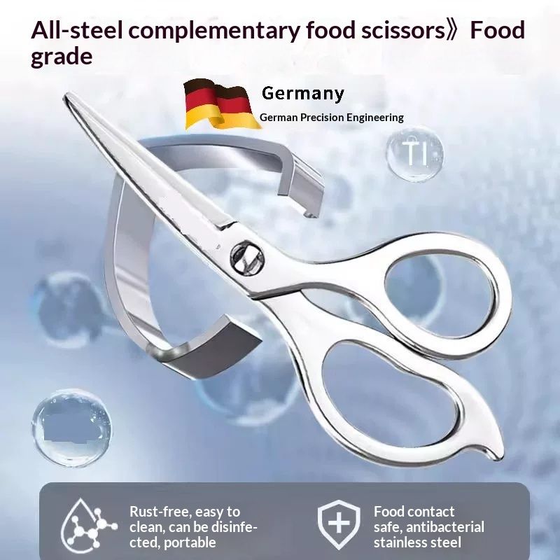 High-quality All-stainless-steel Food-grade Scissors And Tongs