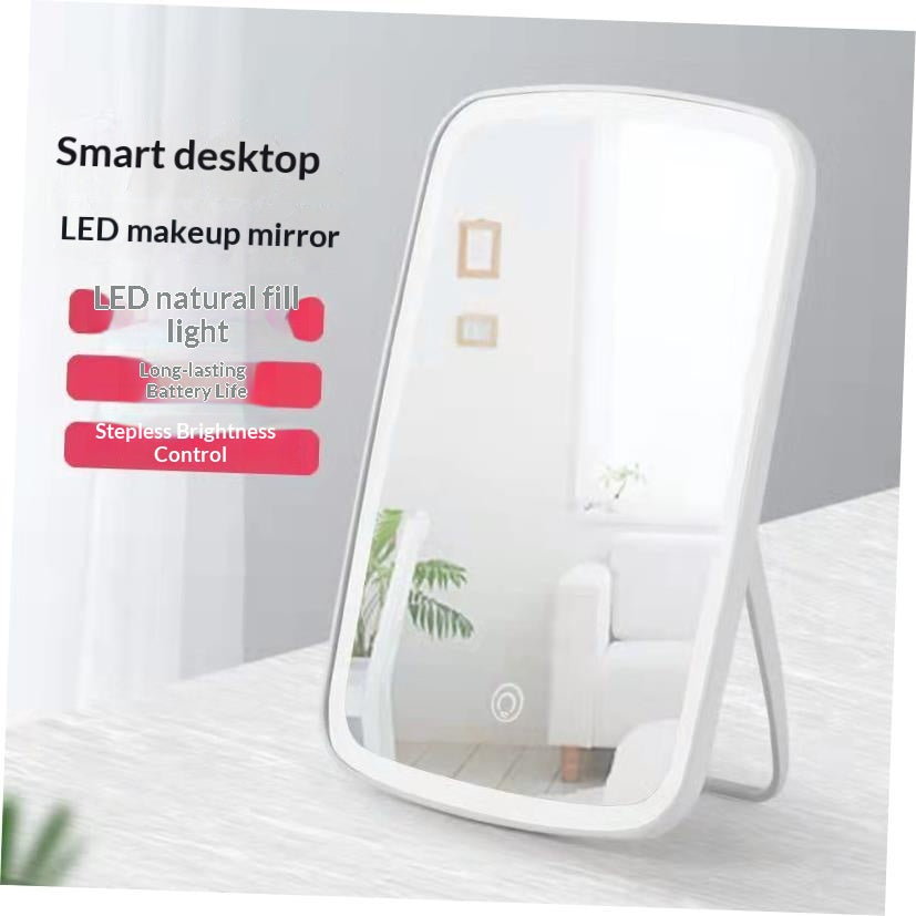 Simple Desktop Home LED Makeup Mirror