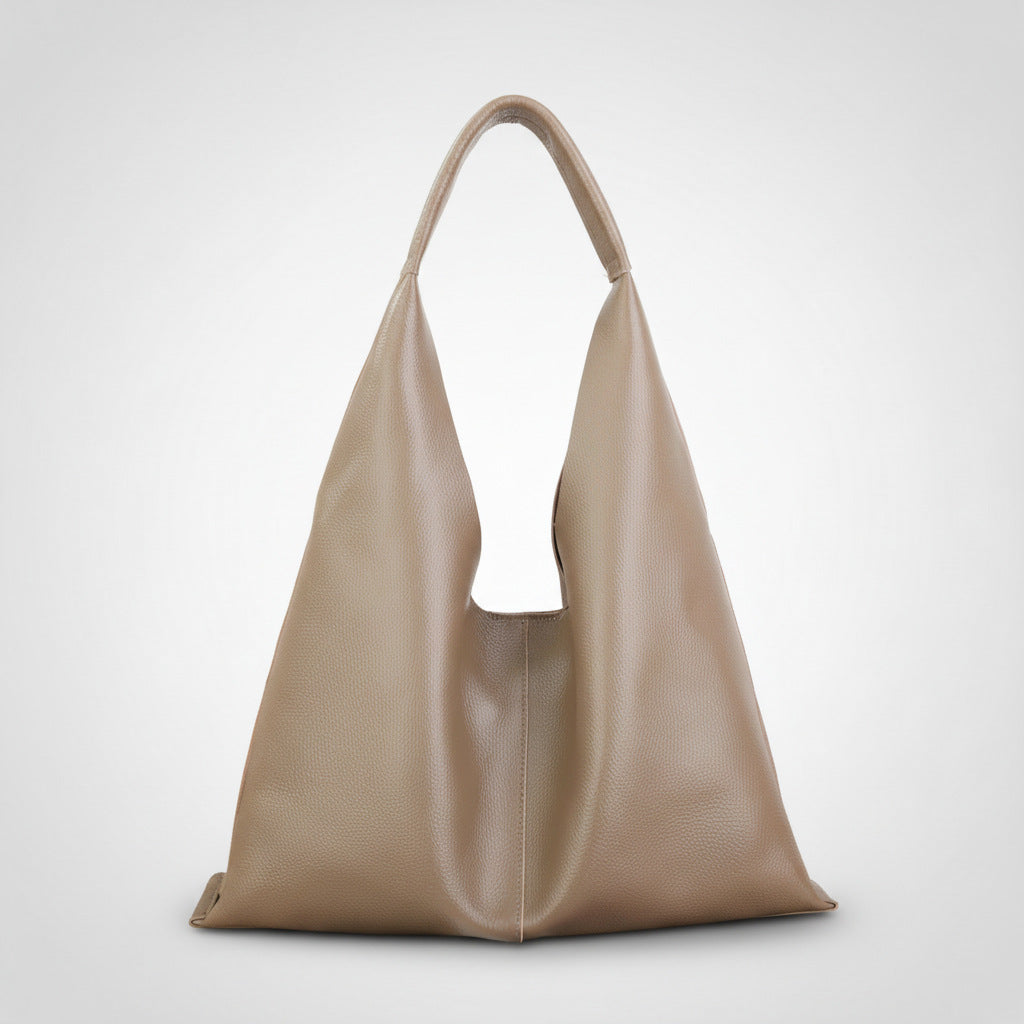 Minimalist Single-shoulder Bag, Large Capacity, Top-grain Leather, 2026 New Small Boutique Soft Leather Underarm Tote Bag For Women, Genuine Leather Large Bag