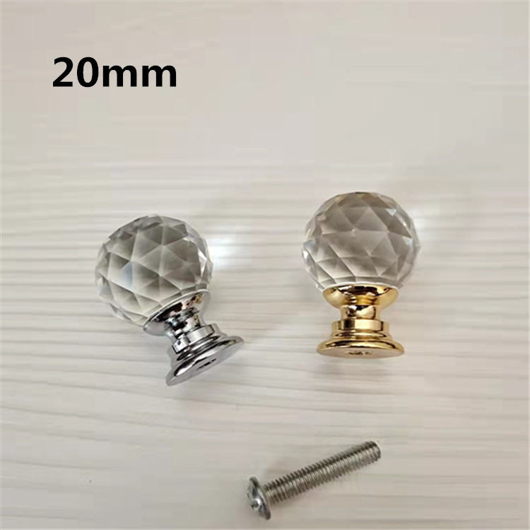 Crystal Ball Glass Handle For Dressing Table Or Makeup Box Drawer