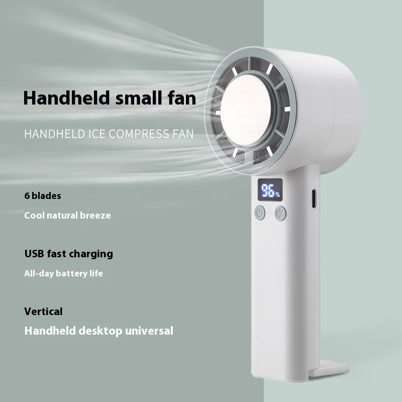 Semiconductor Ice Cooling Fan Handheld Portable Small Desktop