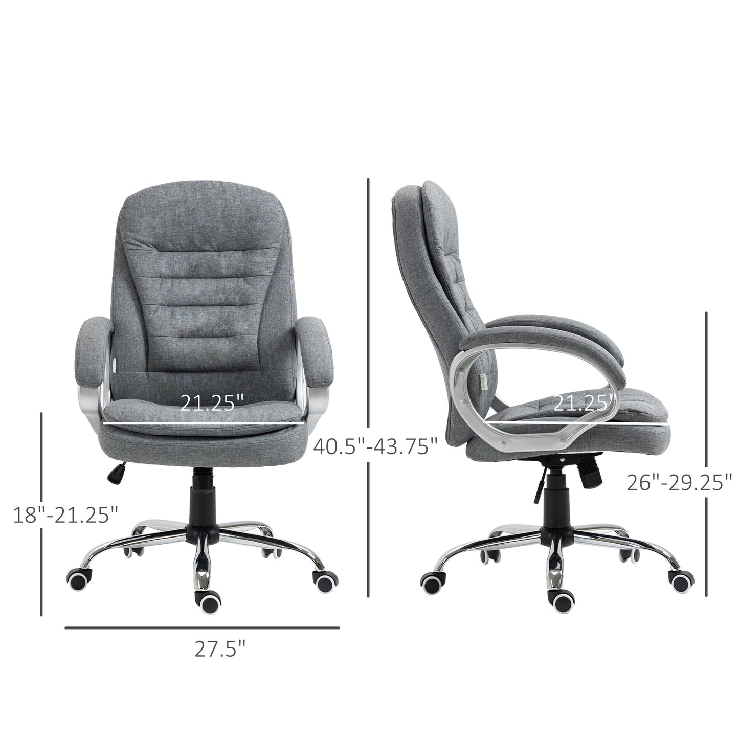 High Back Home Office Chair Executive Computer Chair With Adjustable Height