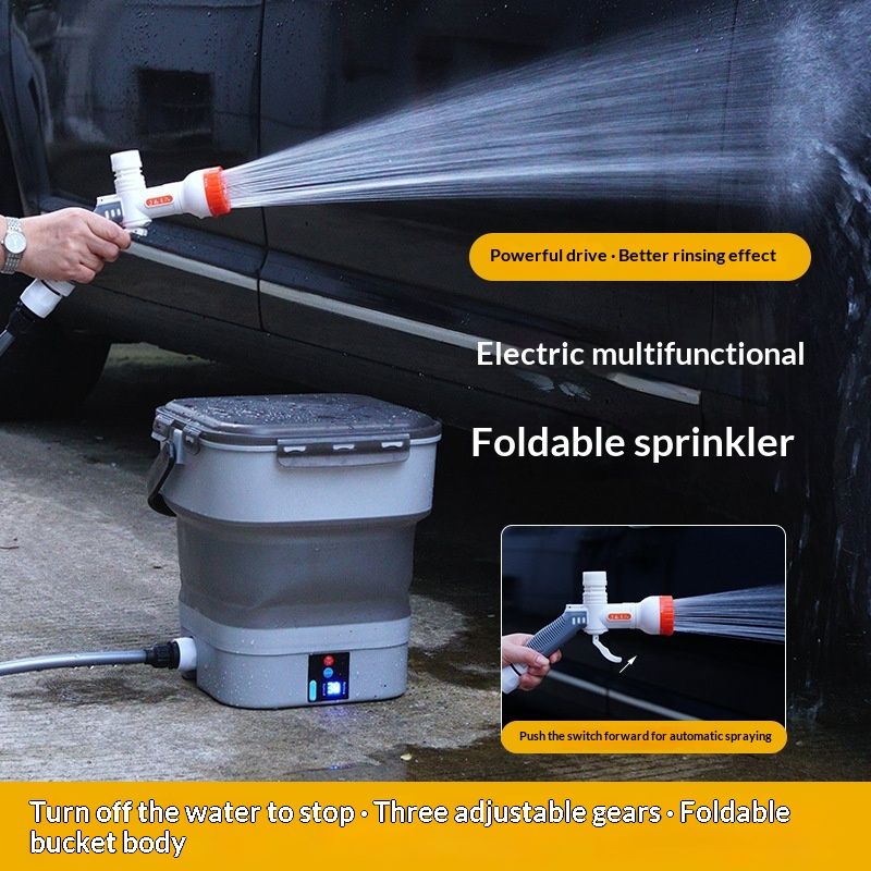 Gardening Watering Outdoor Pet Shower Foldable Electric Flush Device