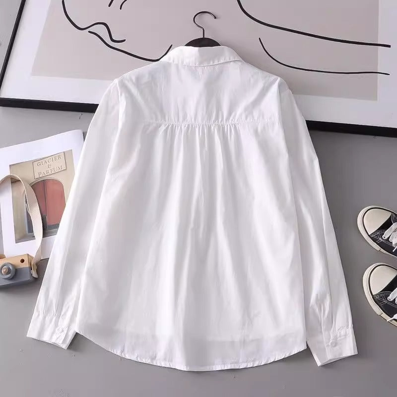 Women's Korean-style Artistic All-Match Casual Shirt Top